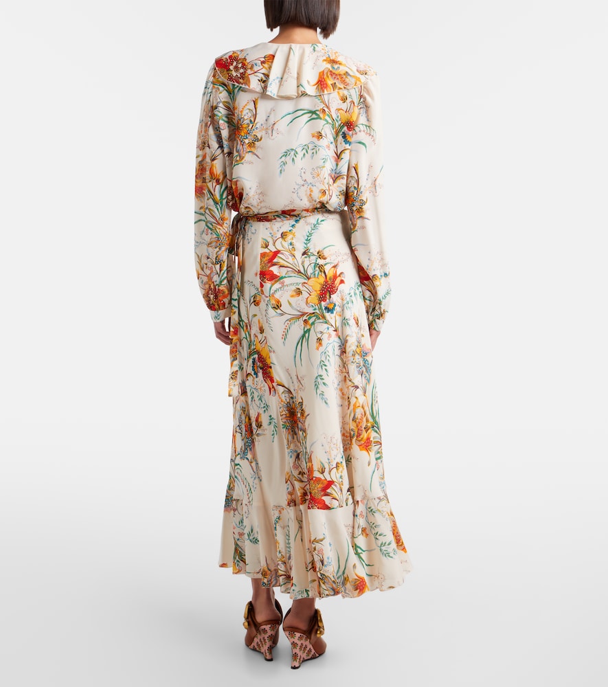 Floral Wrap Skirt