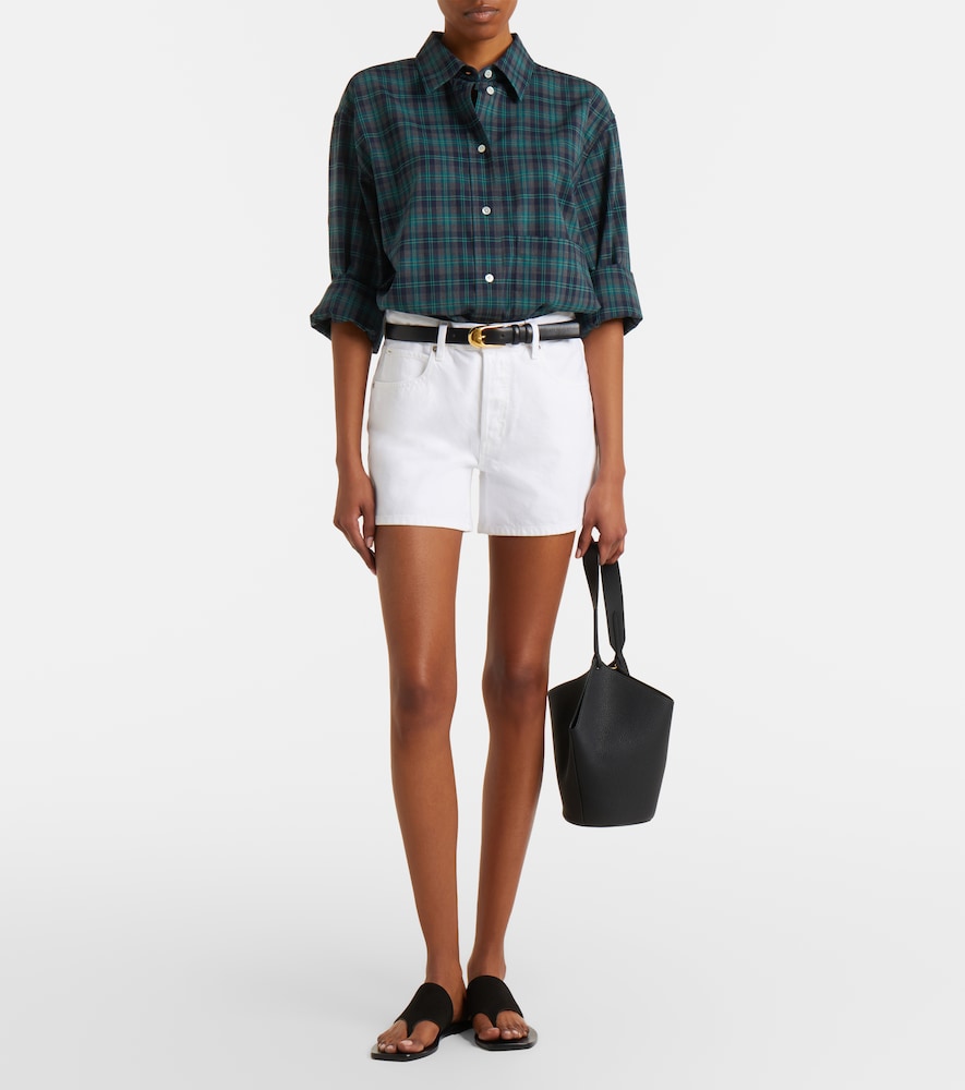 Frame The Long Hang denim shorts