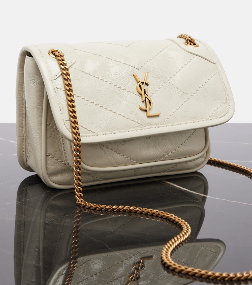 Saint Laurent Saint Laurent Schultertasche Niki Cassandre Mini Aus Leder 