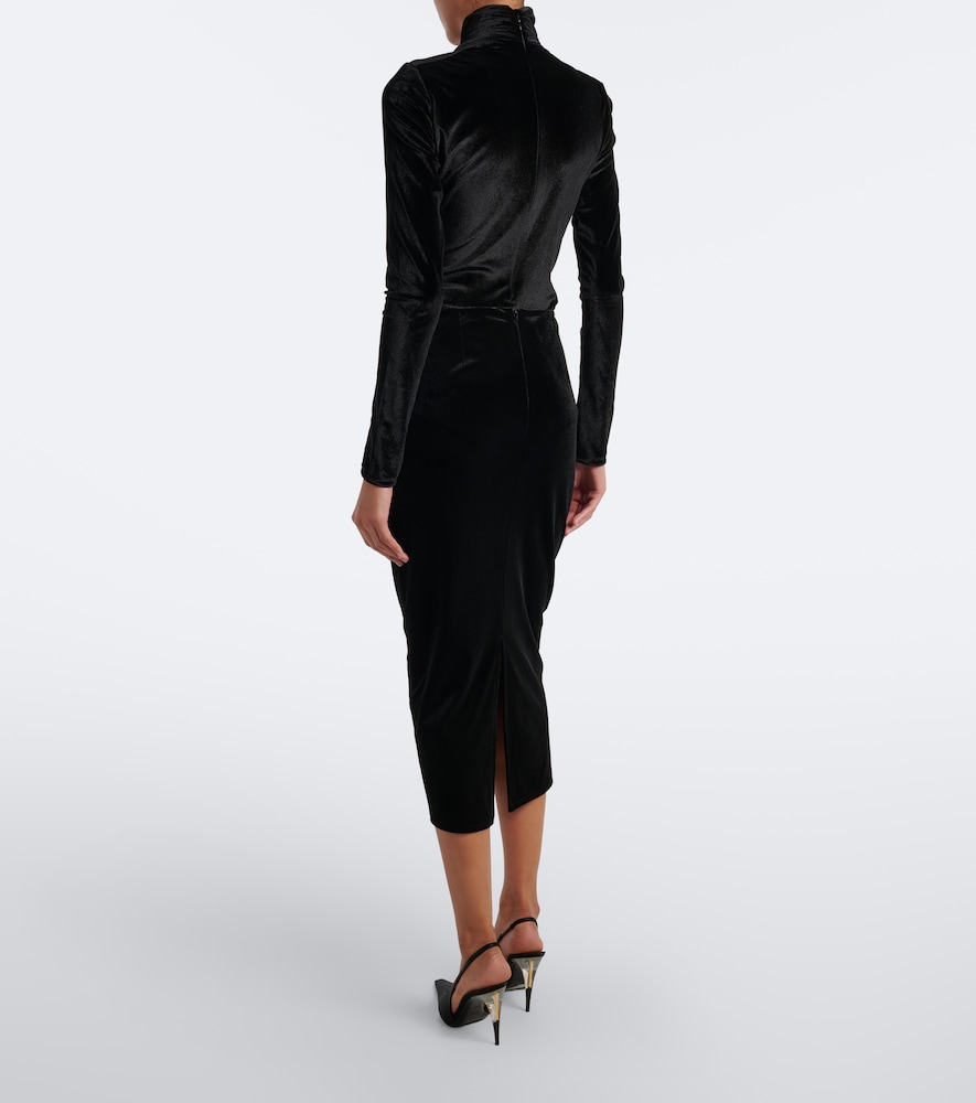 Velvet Pencil Skirt