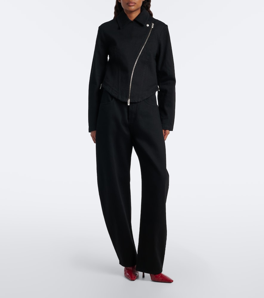 Alaïa Denim Biker Jacket