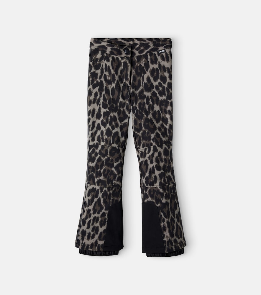 Pantaloni da sci Harlie con stampa leopardata