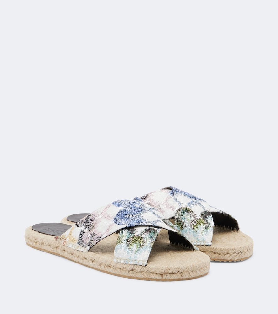 Sandali espadrillas Harlow in lamé