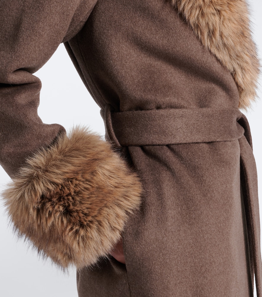 Kinsley Wool-Blend Wrap Coat