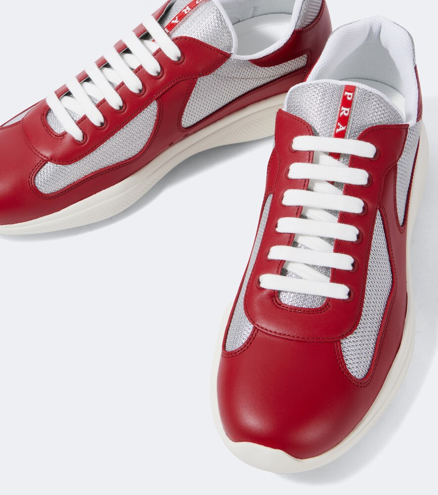  Prada Prada Sneakers America's Cup Mit Leder 