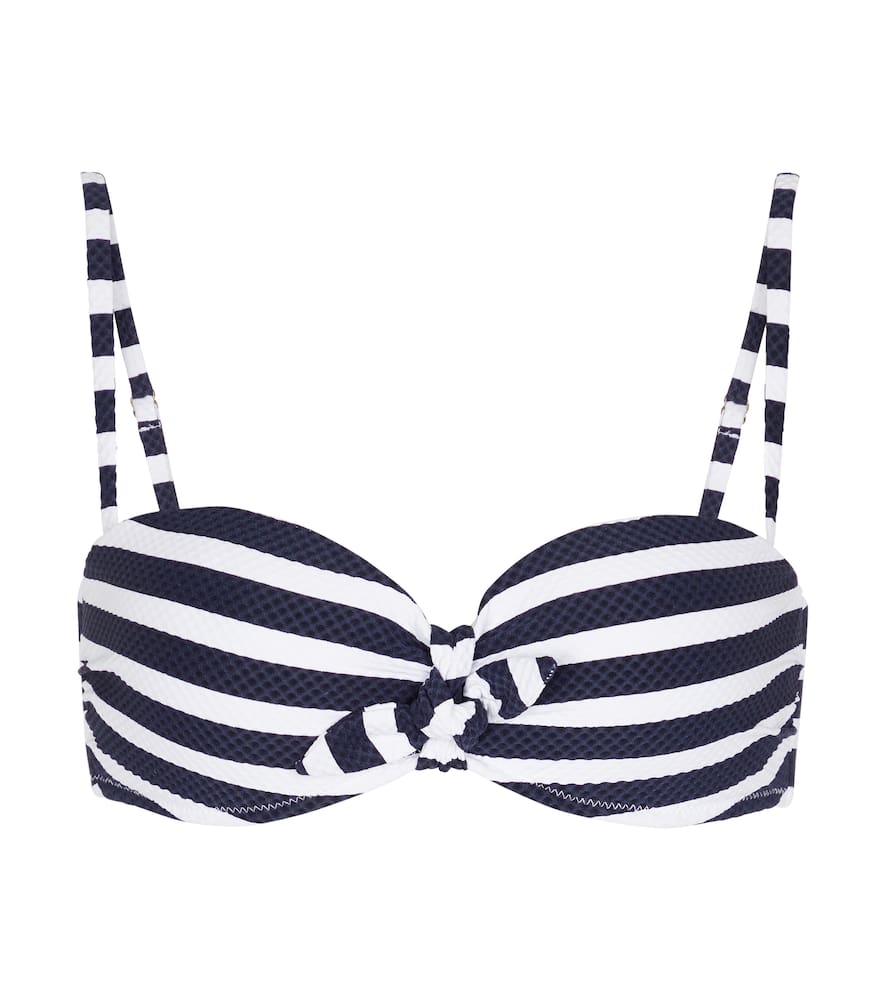 Heidi Klein Bow striped bikini top