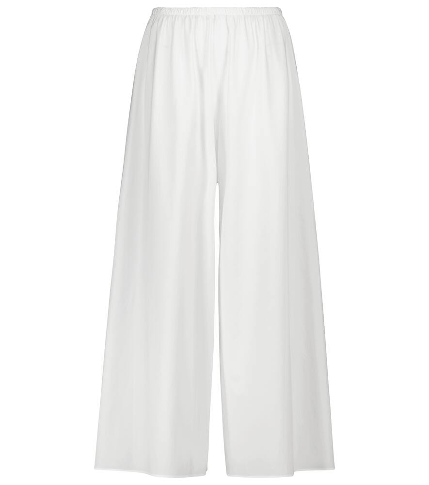 Click to view more detailed imagery on our partner's website The Row Ariel Cotton-poplin Wide-leg Pants In White