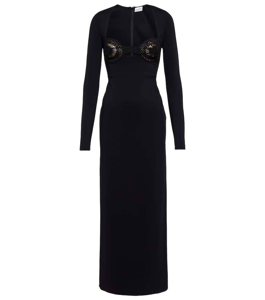 Magda Butrym Crochet-trimmed midi dress