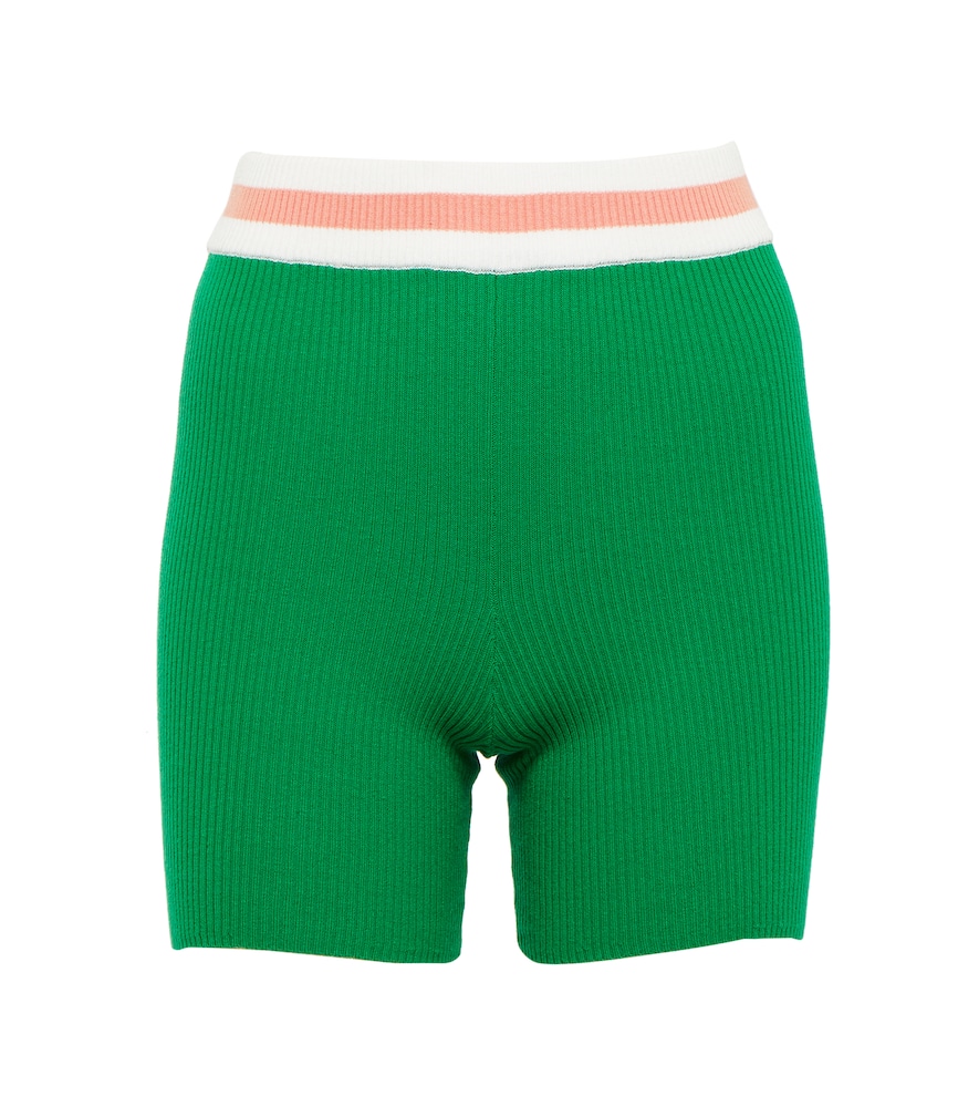 The Upside Tropez Lucia cotton-blend knit shorts