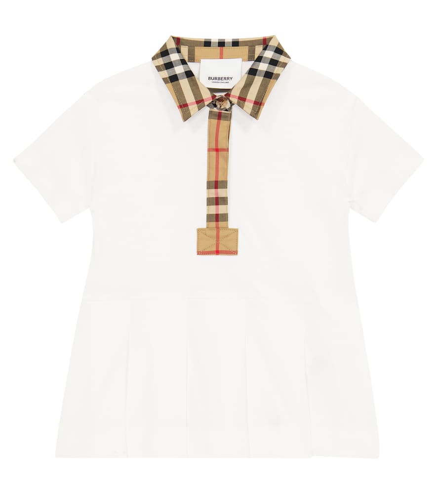 Burberry Kids Baby Vintage Check cotton polo dress