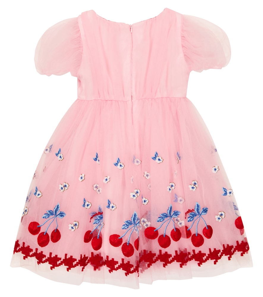  Monnalisa Monnalisa Besticktes Kleid Aus Tüll 
