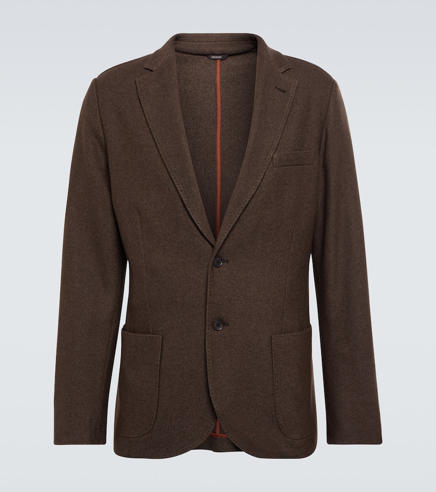 Loro Piana 真丝羊绒西装式外套 In Mochi Stone