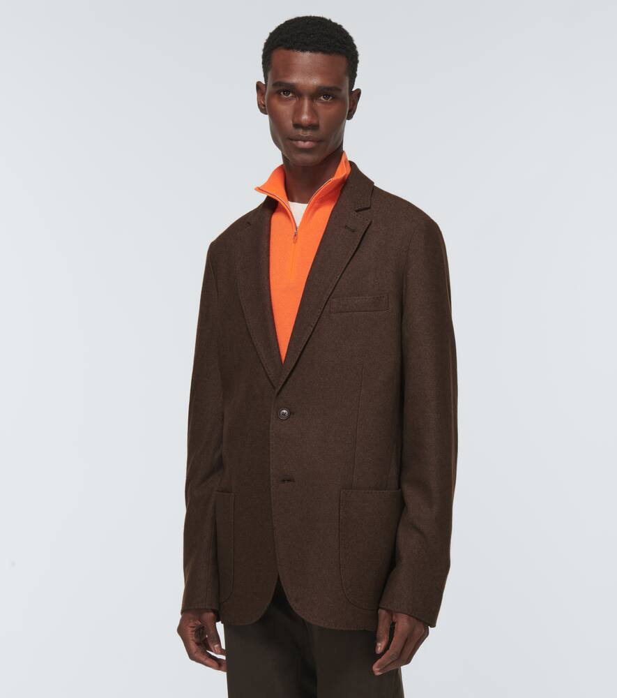 LORO PIANA 真丝羊绒西装式外套