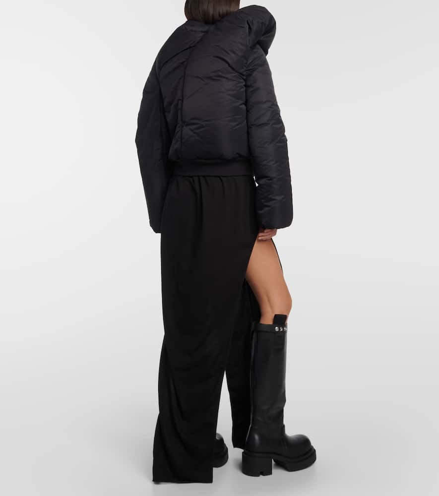 Shop Rick Owens Doll Draped Bomber Jacket In Black