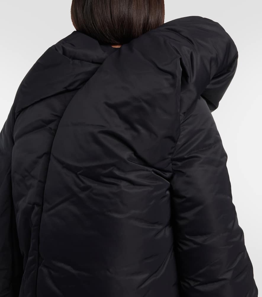 Shop Rick Owens Doll Draped Bomber Jacket In Black