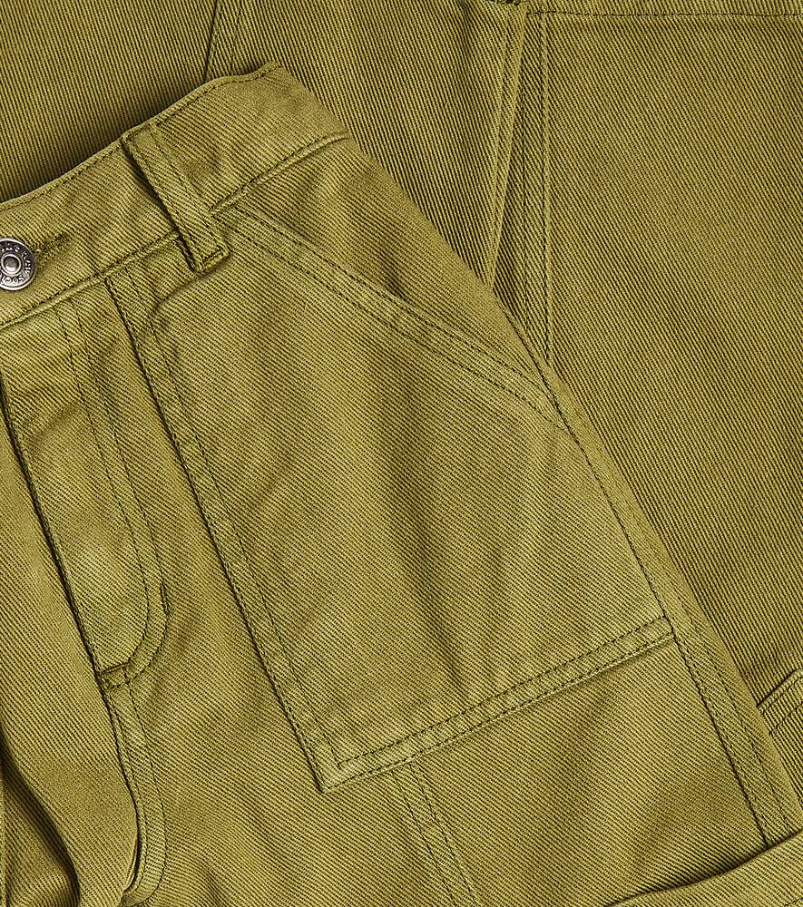 The New Society Huntington Cotton Pants In Green