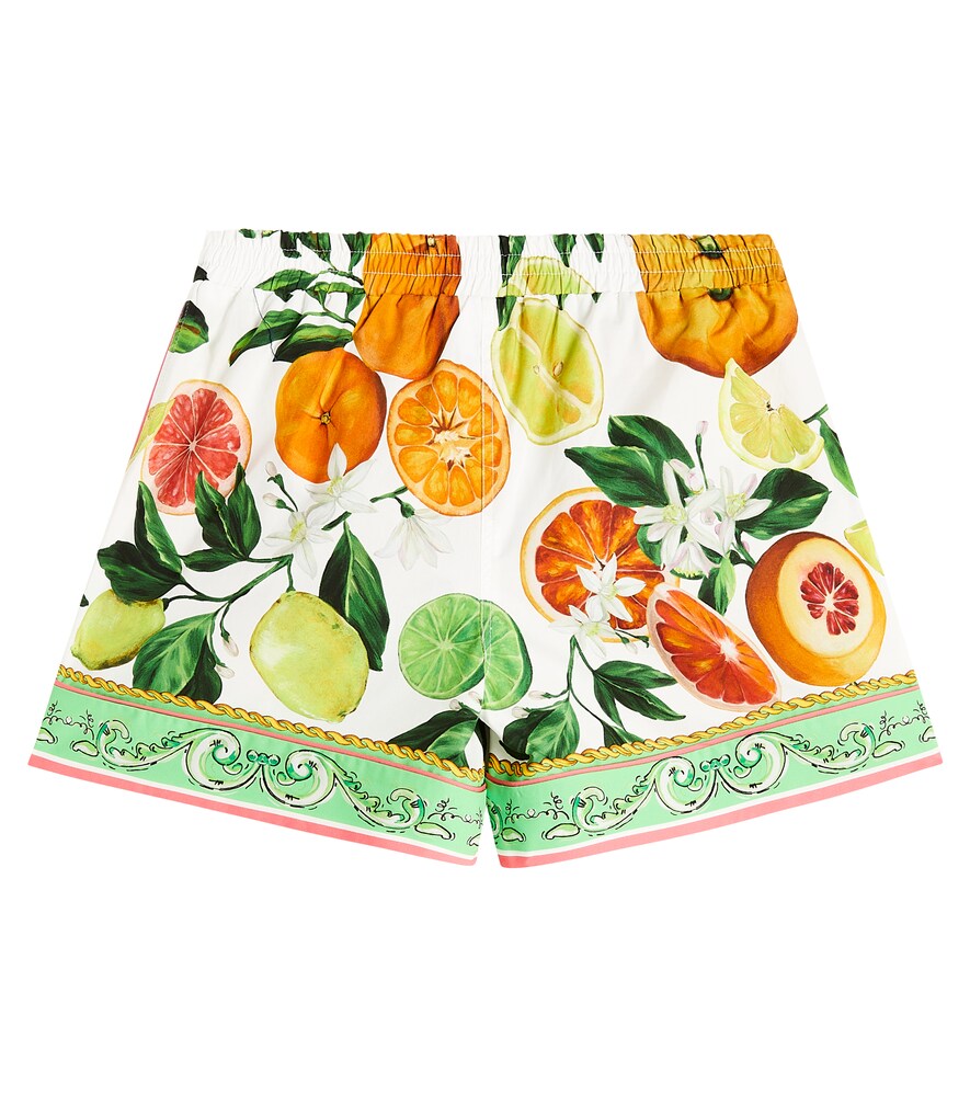  Dolce&gabbana Kids Dolce&gabbana Kids Printed Cotton Shorts 