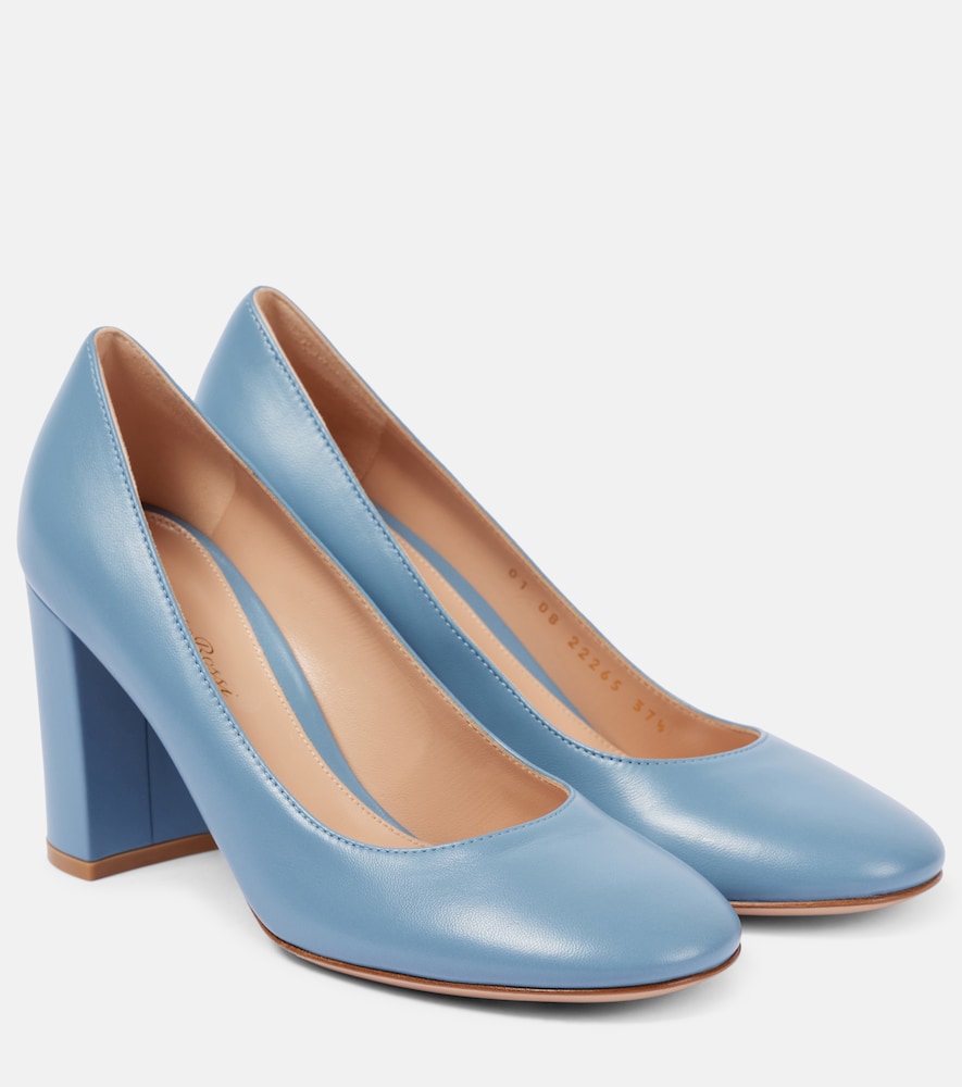 Gianvito Rossi Women's Blue 85 Leather Pumps UK Size 5.5 - Mytheresa
