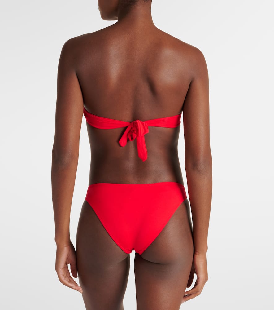 Melissa Odabash Martinique Bandeau Bikini Top In Red