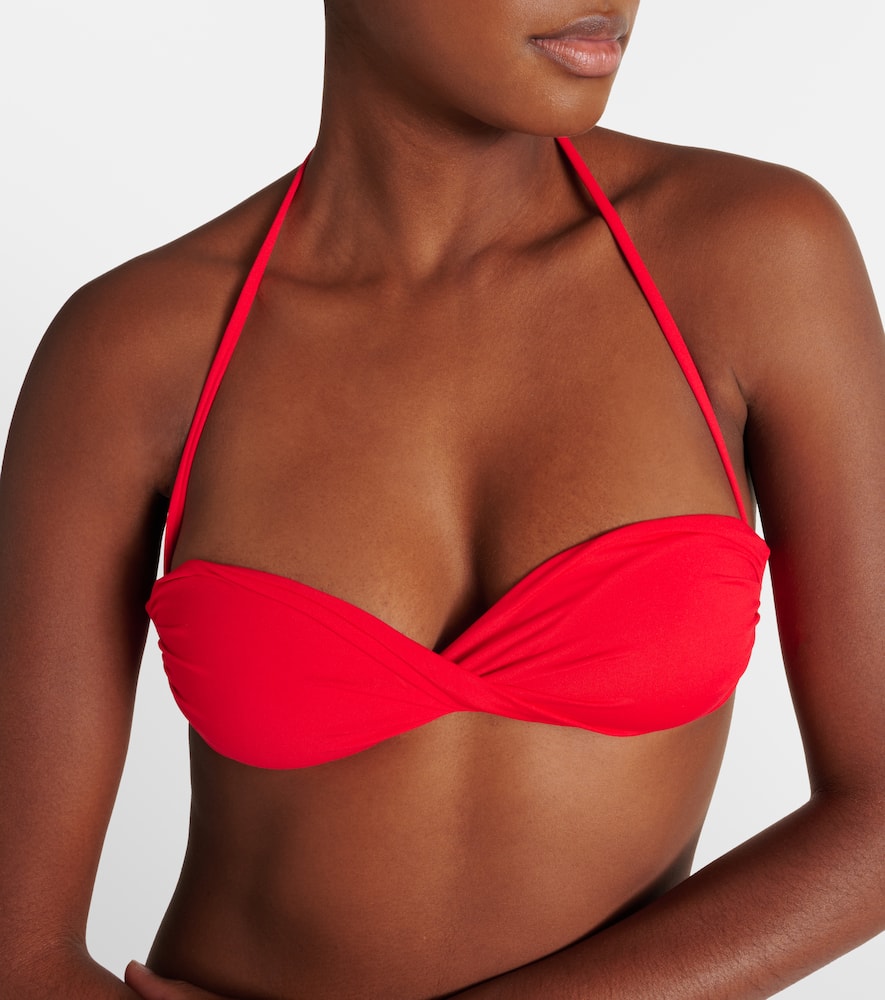 Melissa Odabash Martinique Bandeau Bikini Top In Red