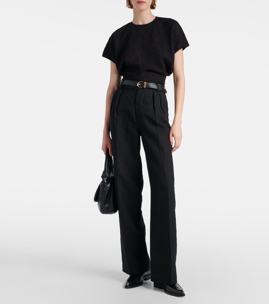  7 For All Mankind 7 For All Mankind Weite Hose Aus Einem Leinengemisch 