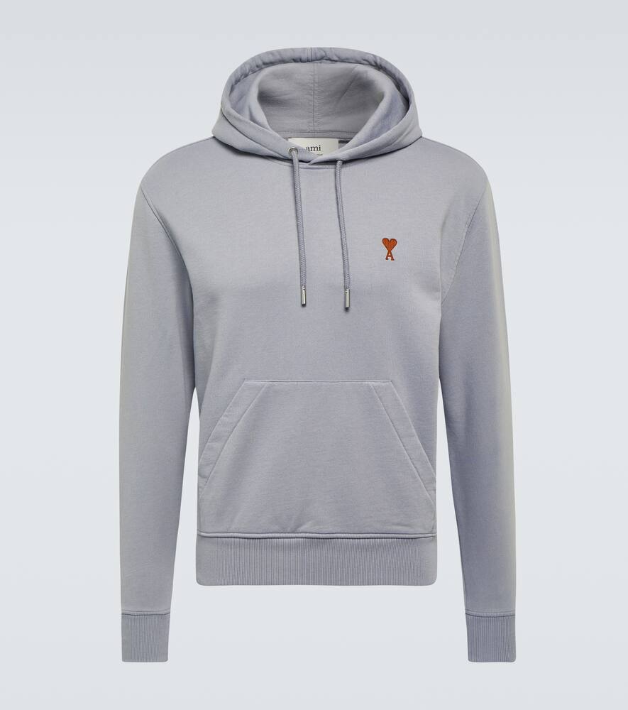 Ami Paris Ami De Caur cotton jersey hoodie