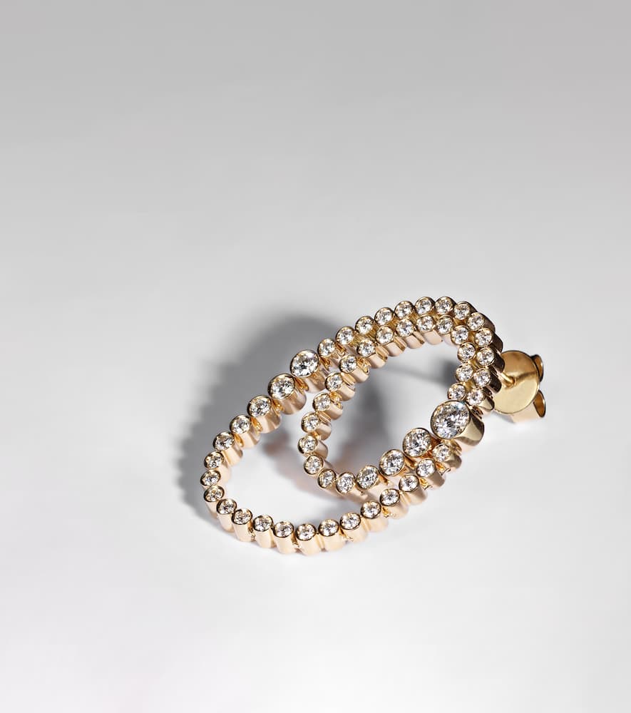 SOPHIE BILLE BRAHE EMBRASSÉE DE DIAMANT 18KT GOLD SINGLE EARRING WITH DIAMONDS