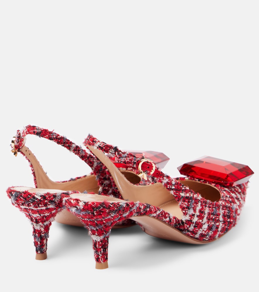  Gianvito Rossi Gianvito Rossi Slingback-pumps Jaipur Aus Bouclé 