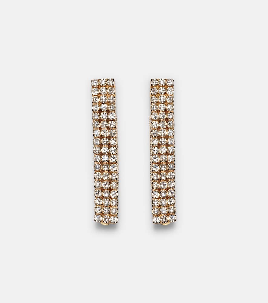 18kt gold hoop earrings with diamonds