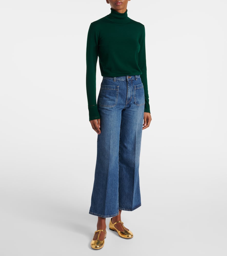 Chloé Chloe Marcie Metallic-leather Ballet Flats In Gold