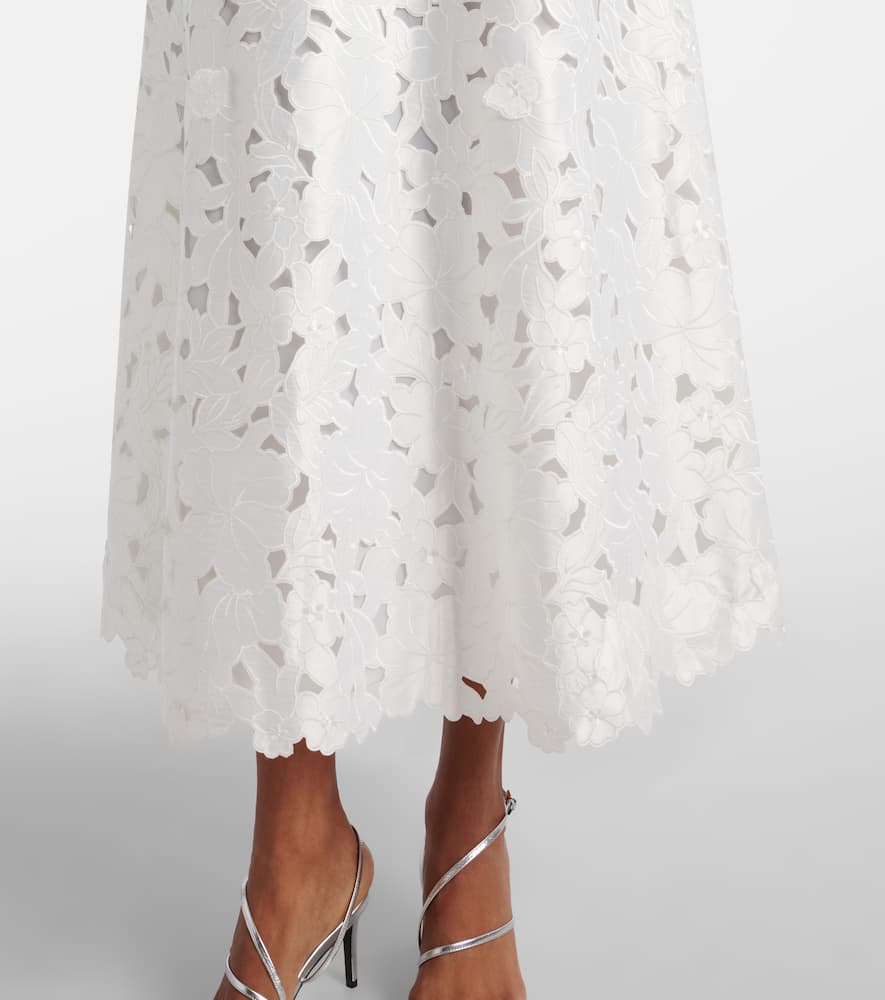 COSTARELLOS NORINA SATIN LACE COCKTAIL DRESS