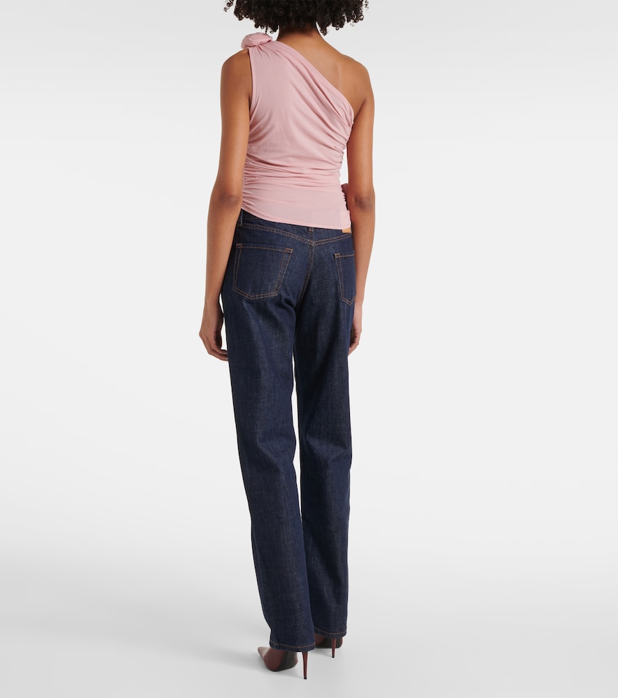  Magda Butrym Magda Butrym One-shoulder-top Aus Einem Seidengemisch 