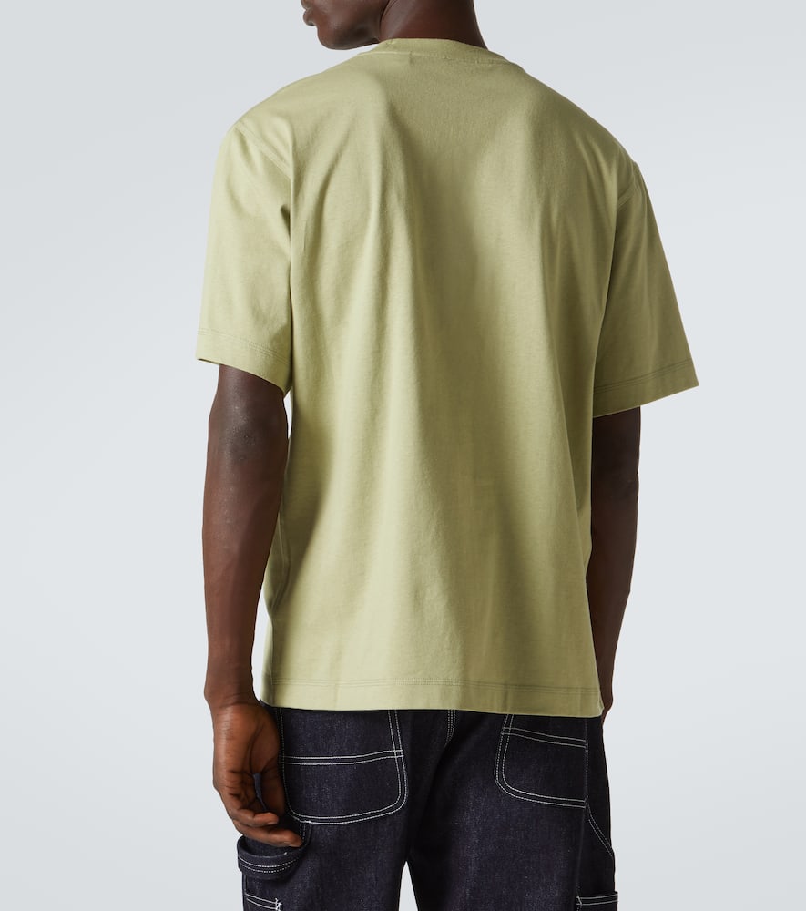 Burberry Flagpole Knight Cotton T-shirt In Green