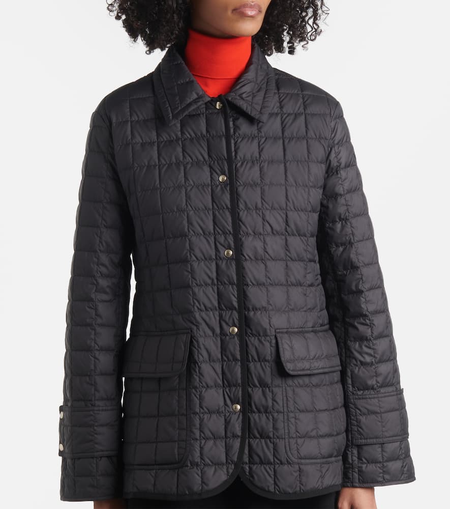 Moncler Epinal Quilted Down Jacket In Brown