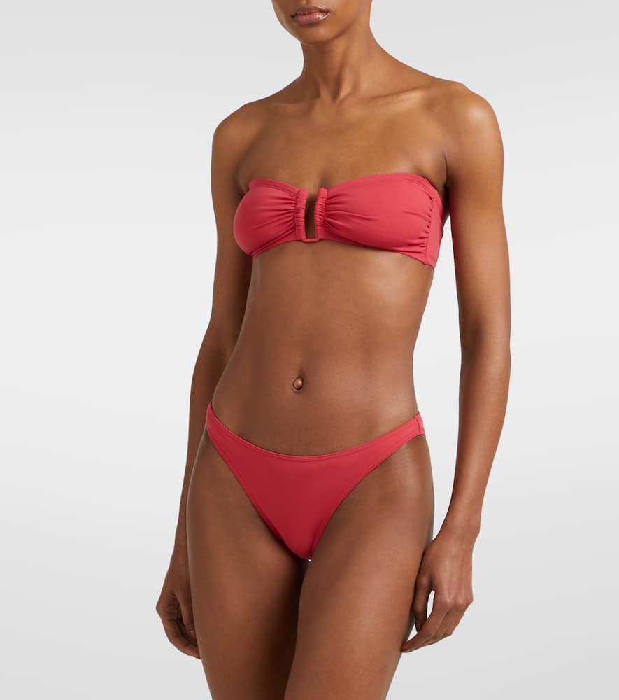 Eres Bandeau Bikini Top With Bust Shirring
