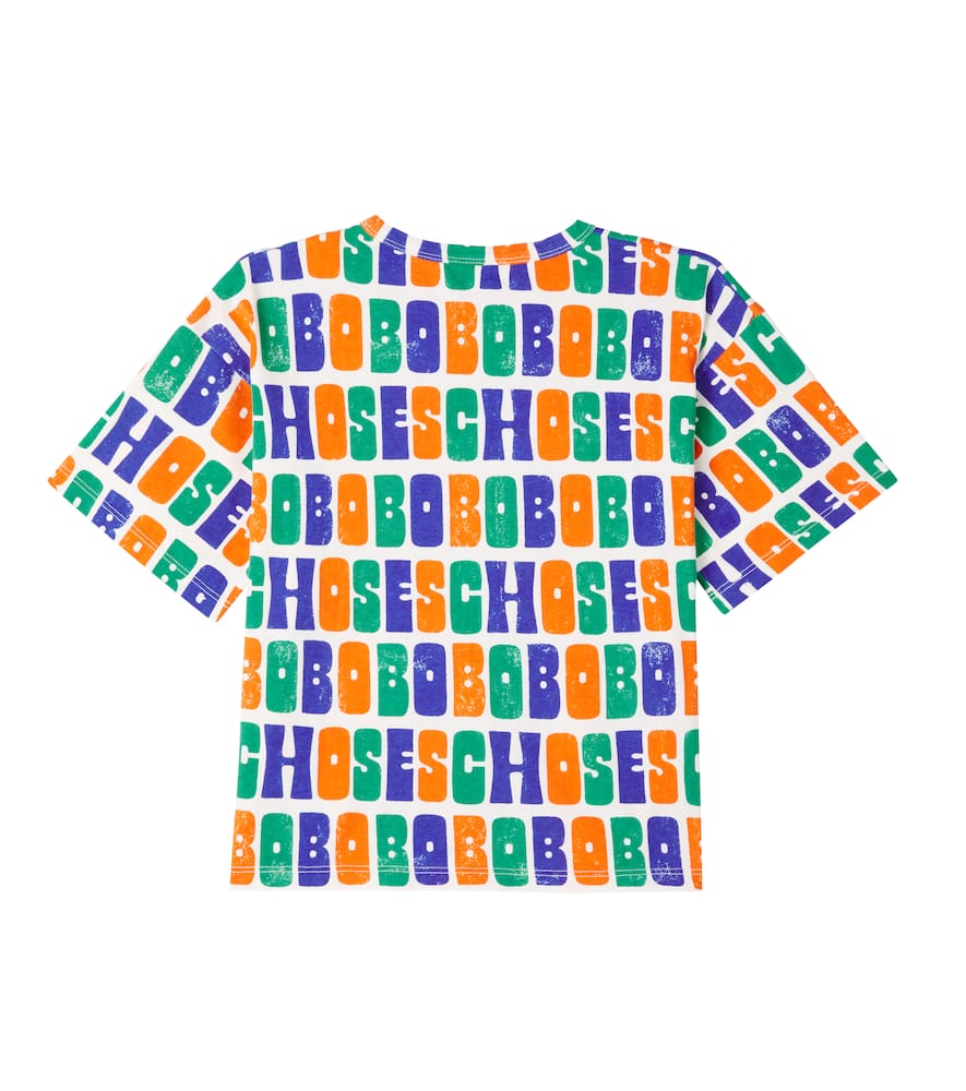 Bobo Choses Logo Cotton Jersey T-shirt In White
