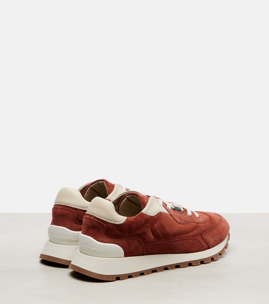  Brunello Cucinelli Brunello Cucinelli Monili Suede Sneakers 