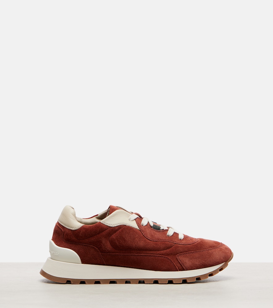  Brunello Cucinelli Brunello Cucinelli Monili Suede Sneakers 