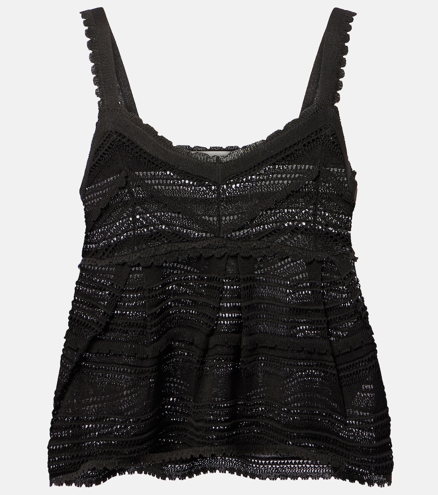 Zimmermann Women's Black Lucky Lace Top UK 6P - Mytheresa