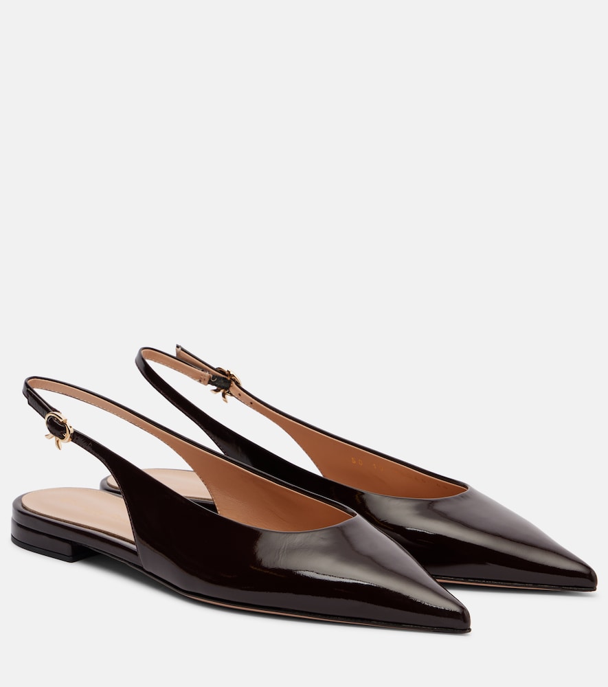 Gianvito Rossi Ballerines slingback Robbie en cuir 525 €