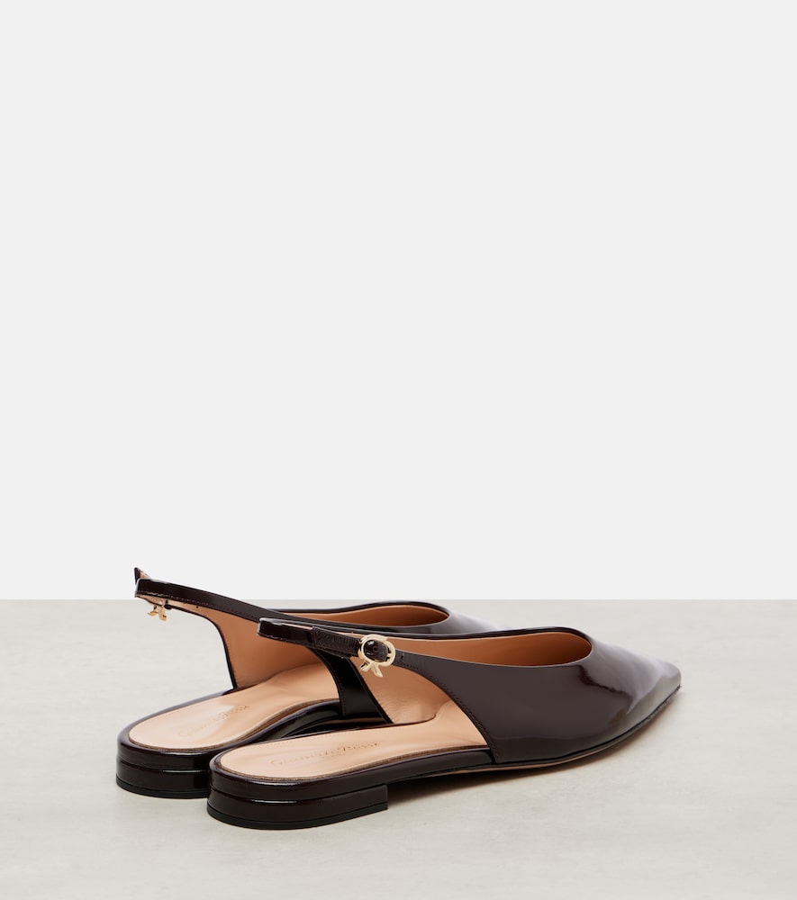  Gianvito Rossi Gianvito Rossi Slingback-ballerinas Robbie Aus Leder 