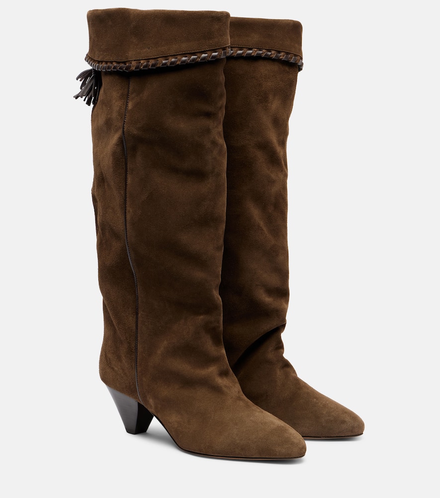 Elita suede knee-high boots