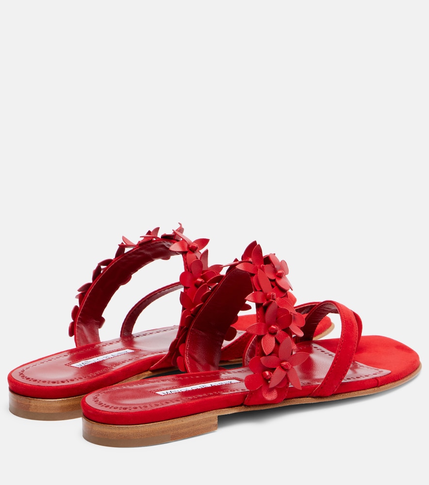  Manolo Blahnik Manolo Blahnik Sandalen Fiosa Aus Veloursleder 