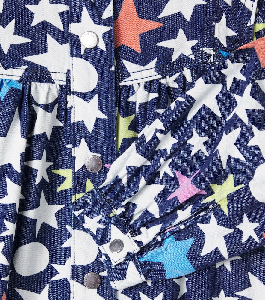  Stella Mccartney Kids Stella Mccartney Kids Bedrucktes Kleid Aus Denim 