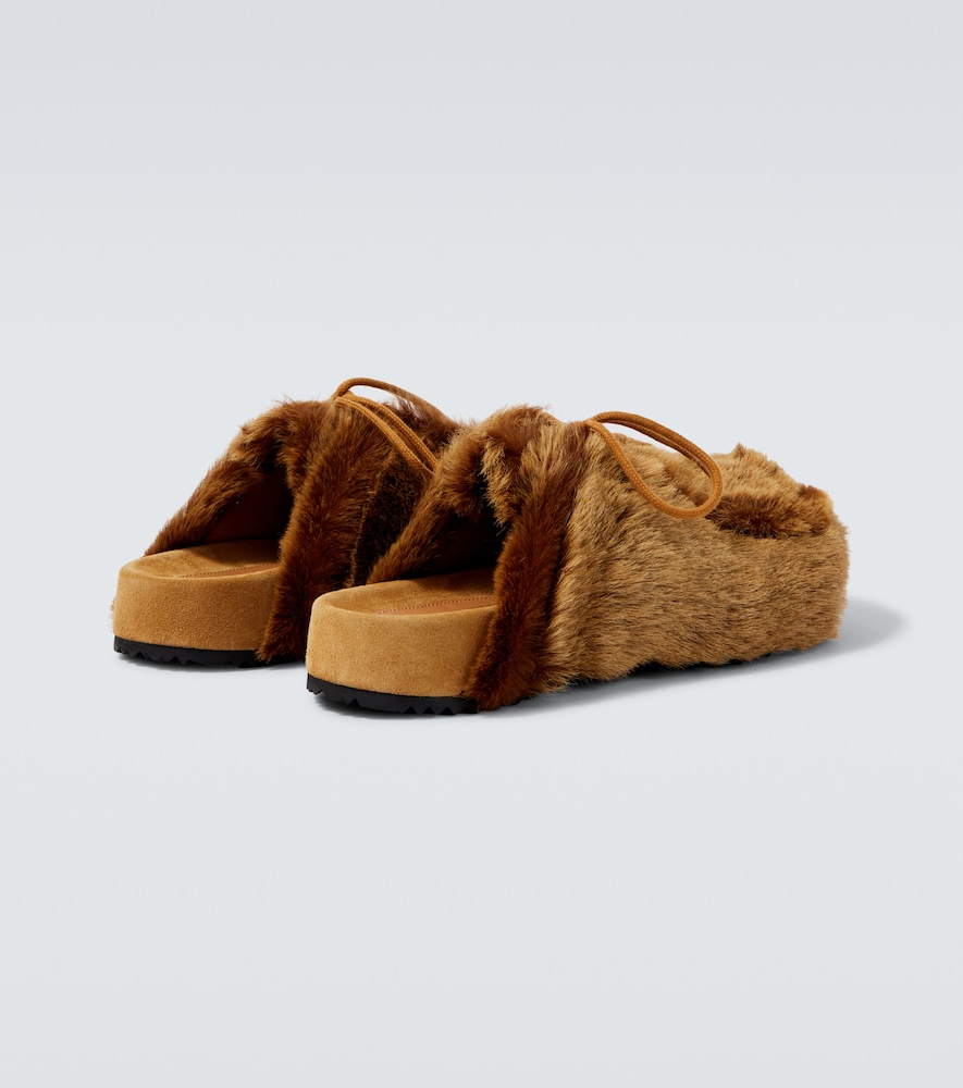  Dries Van Noten Dries Van Noten Shearling Clogs 