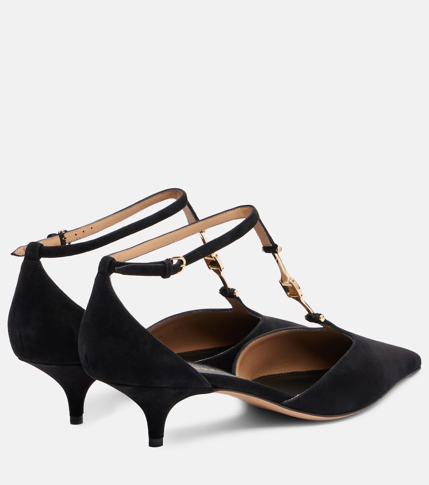 Ferragamo Traci 40 Suede Pumps In Black