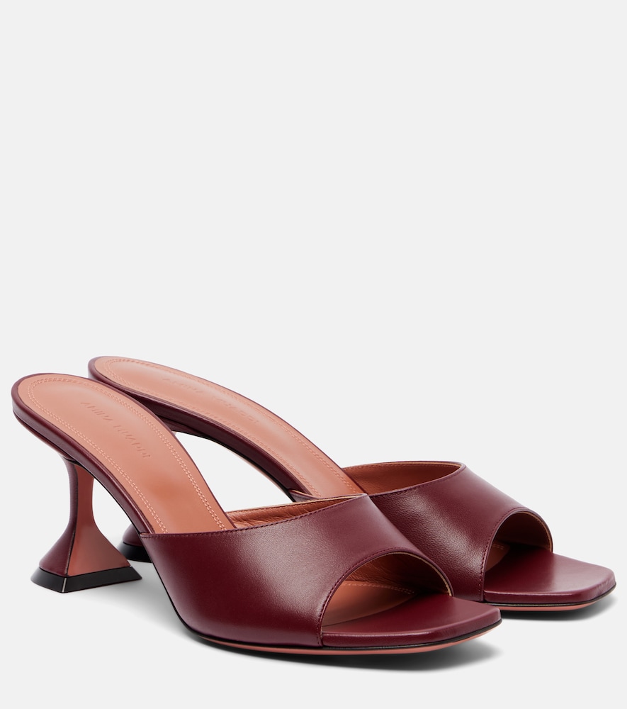 Amina Muaddi Lupita 70 leather mules