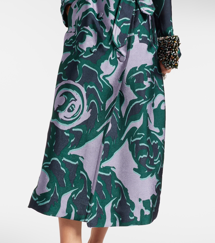  Dries Van Noten Dries Van Noten Printed Trench Coat 