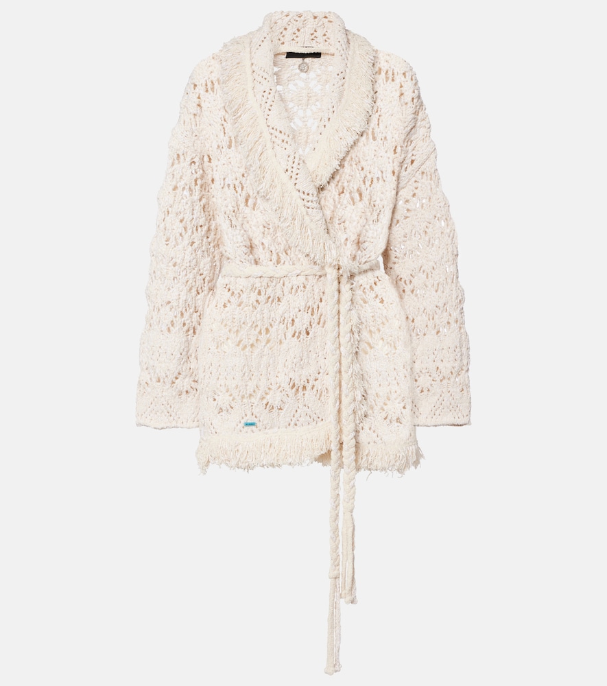 Alanui Cardigan Lagoon Romance en coton mélangé