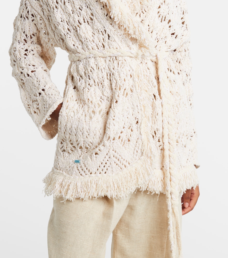  Alanui Alanui Cardigan Lagoon Romance Aus Einem Baumwollgemisch 